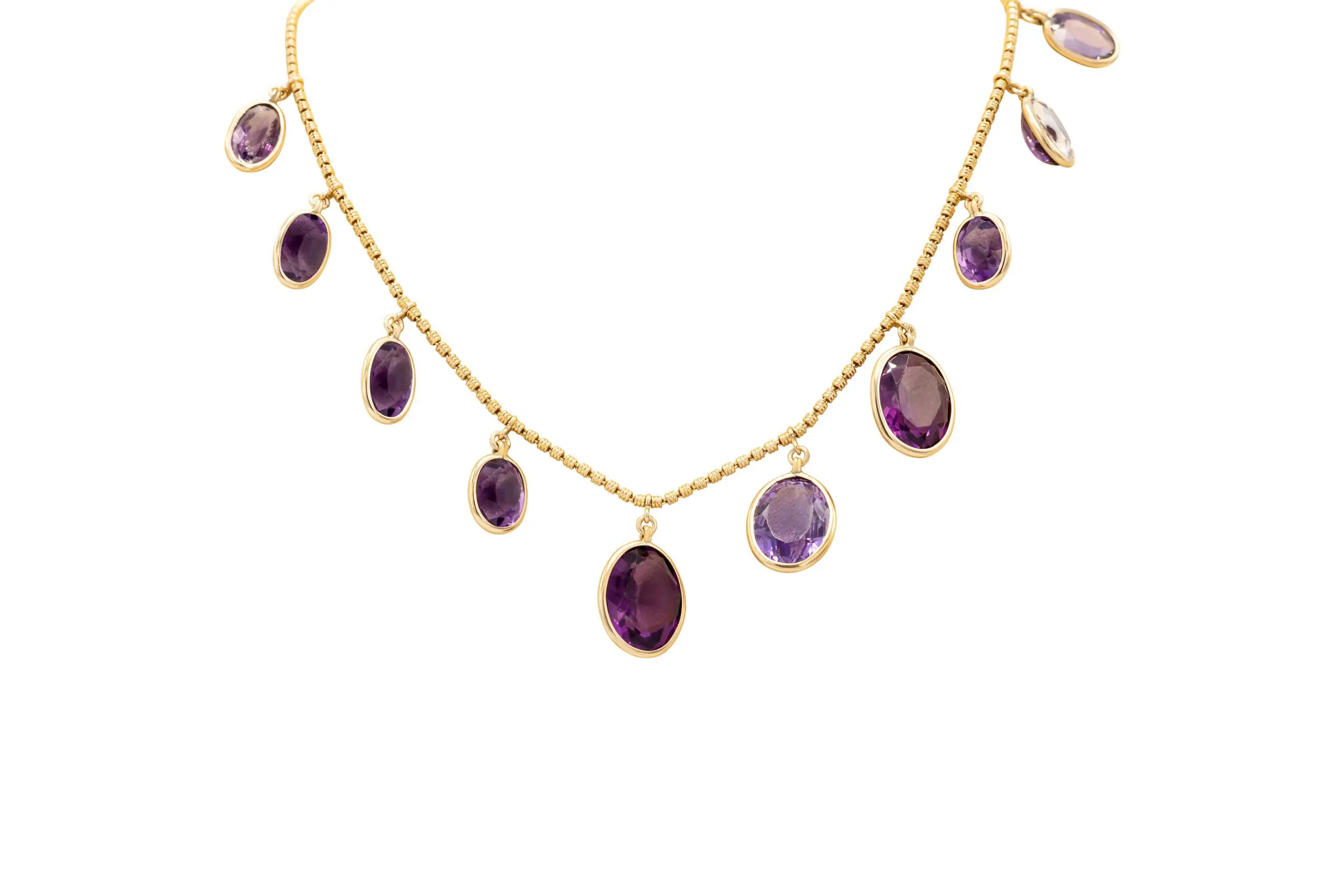 DATURA • ASTRA - 18K Rose Gold Amethyst Necklace – thialh online