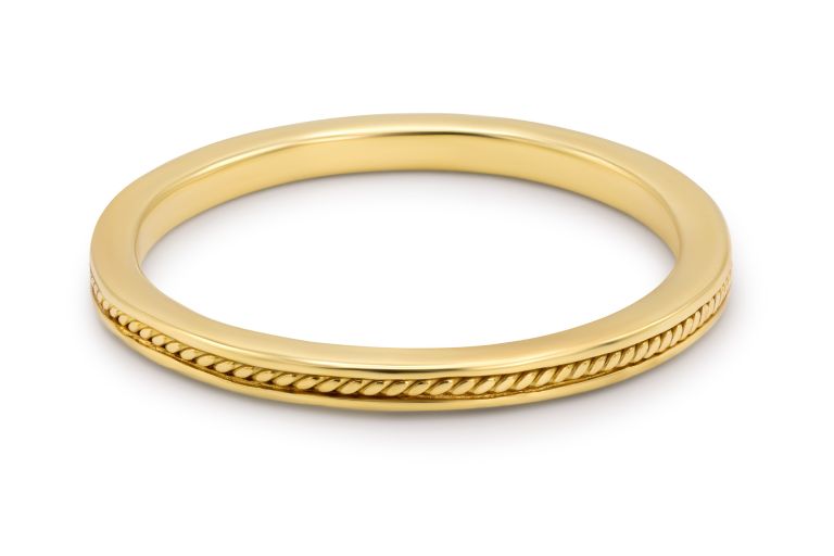 18K Yellow Gold Wedding Band